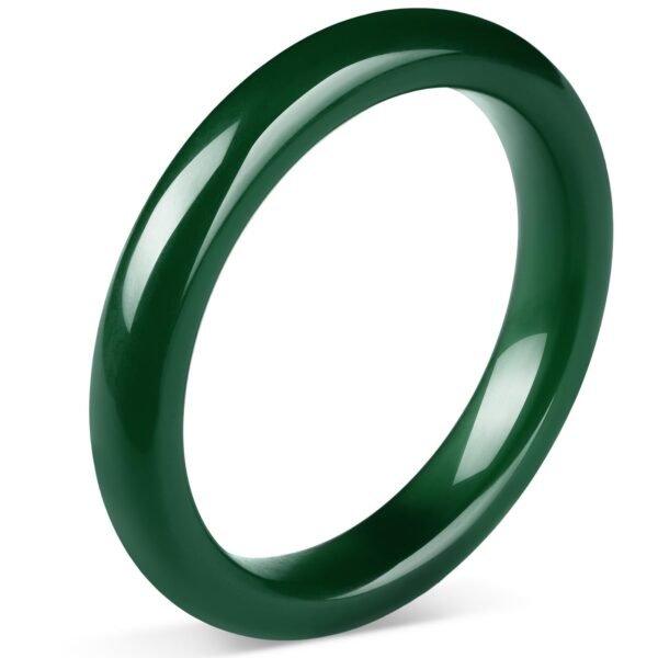 2.4'' Natural Jade Bracelet for Women Jade Bangle Bracelets with Box Good Luck Bangle Christmas Jewelry Gift